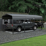 [10x15FT] MPT Large Heavy Duty Outdoor Metal Carport For Cars, Trucks And Boats