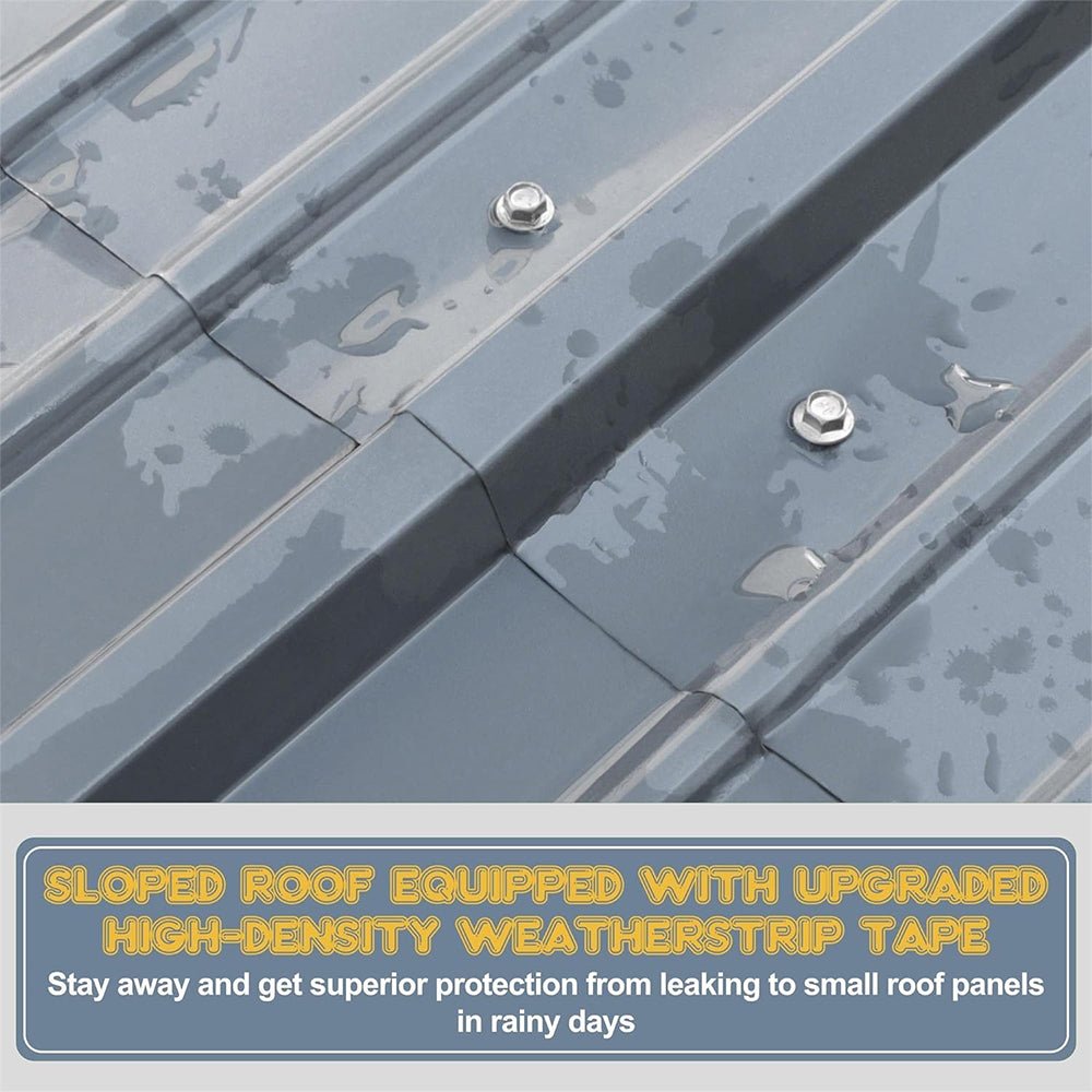 [10x15FT] MPT Large Heavy Duty Outdoor Metal Carport For Cars, Trucks And Boats