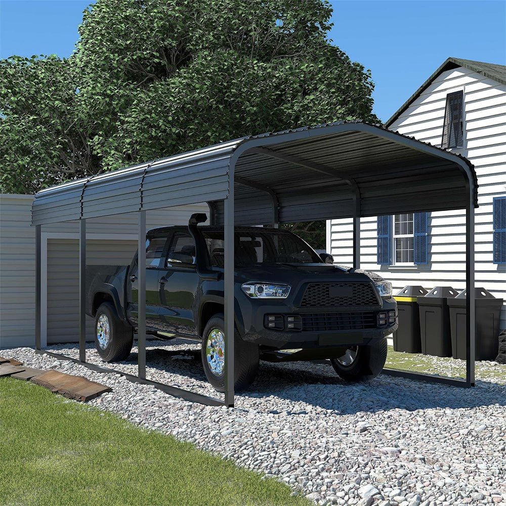 [10x15FT] MPT Large Heavy Duty Outdoor Metal Carport For Cars, Trucks And Boats