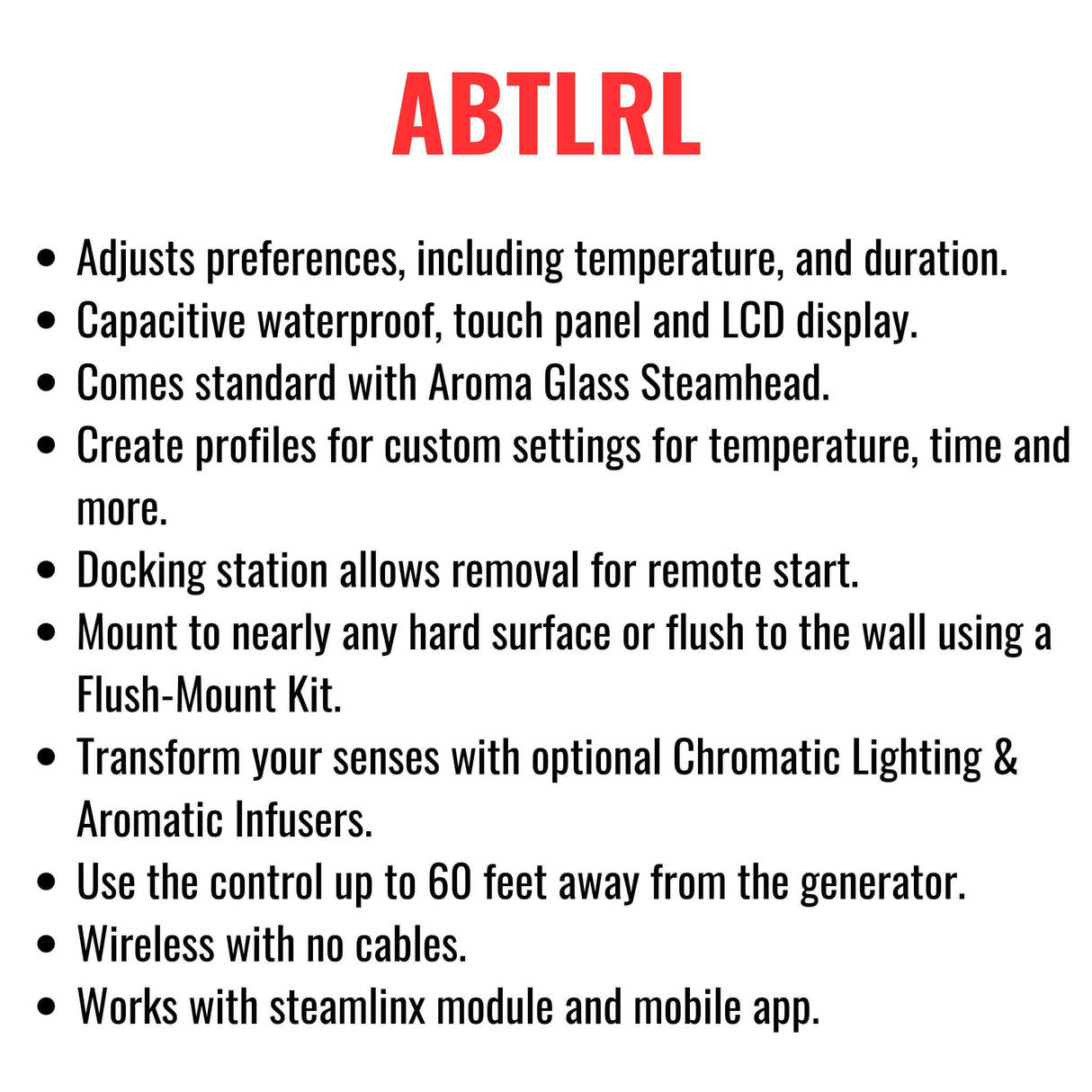 Mr.Steam MS-E Series Steam Home Shower Stainless Steel Generator With LED Display (SAK92310)