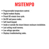 Mr.Steam MS-E Series Steam Home Shower Stainless Steel Generator With LED Display (SAK92310)