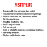 Mr.Steam MS-E Series Steam Home Shower Stainless Steel Generator With LED Display (SAK92310)