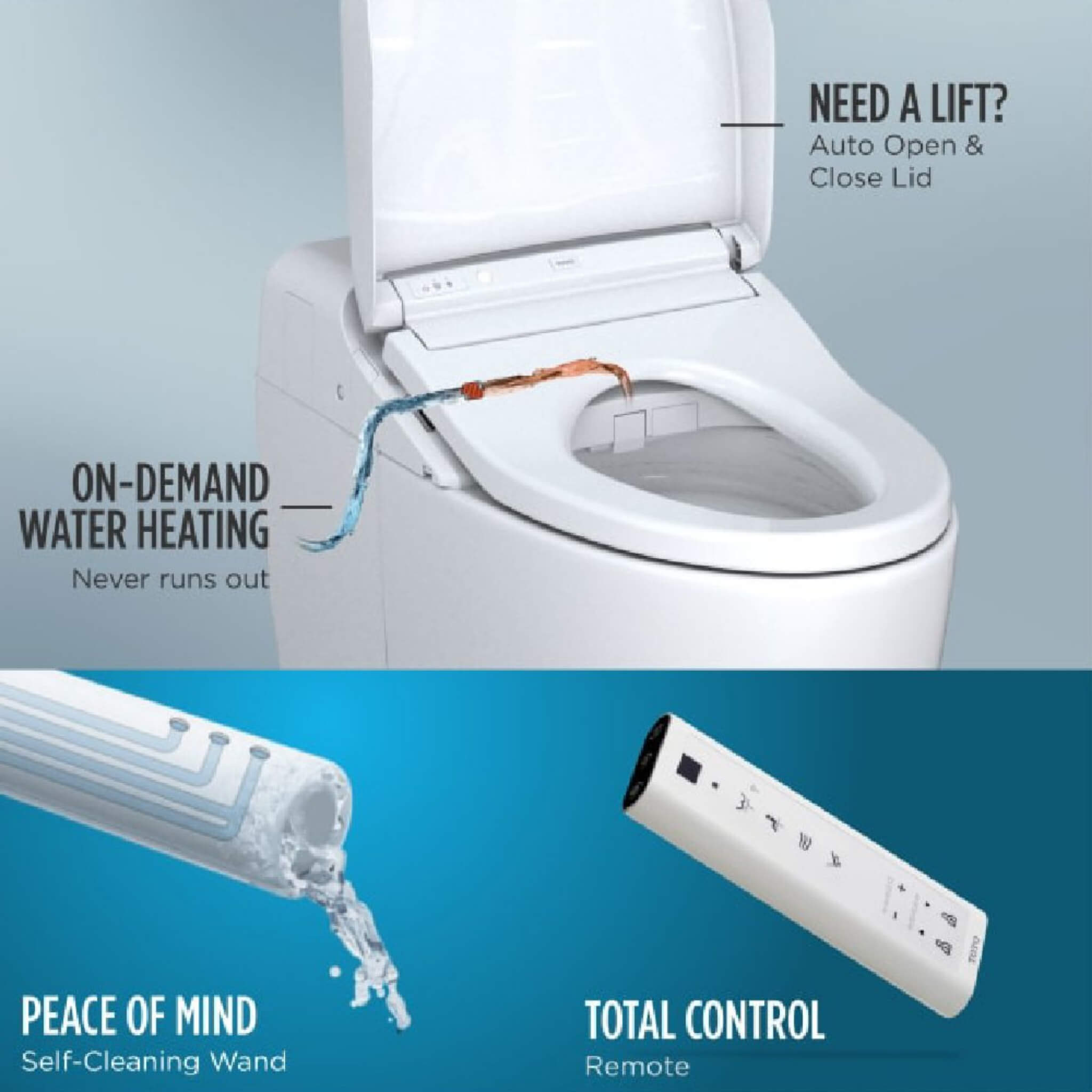 [MS922CUMFG#01] TOTO Washlet G450 With 1.0 GPF  And 0.8 GPF Dual Flush Integrated Smart Toilet (SAK56983)