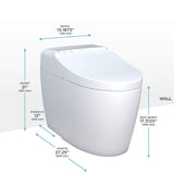 [MS922CUMFG#01] TOTO Washlet G450 With 1.0 GPF  And 0.8 GPF Dual Flush Integrated Smart Toilet (SAK56983)
