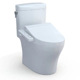 [MW4363074CEMFGN#01] TOTO AQUIA IV CUBE ELONGATED DUAL FLUSH TOILET WITH WASHLET C2 BIDET SEAT AND LEFT HAND LEVER (SAK59713)