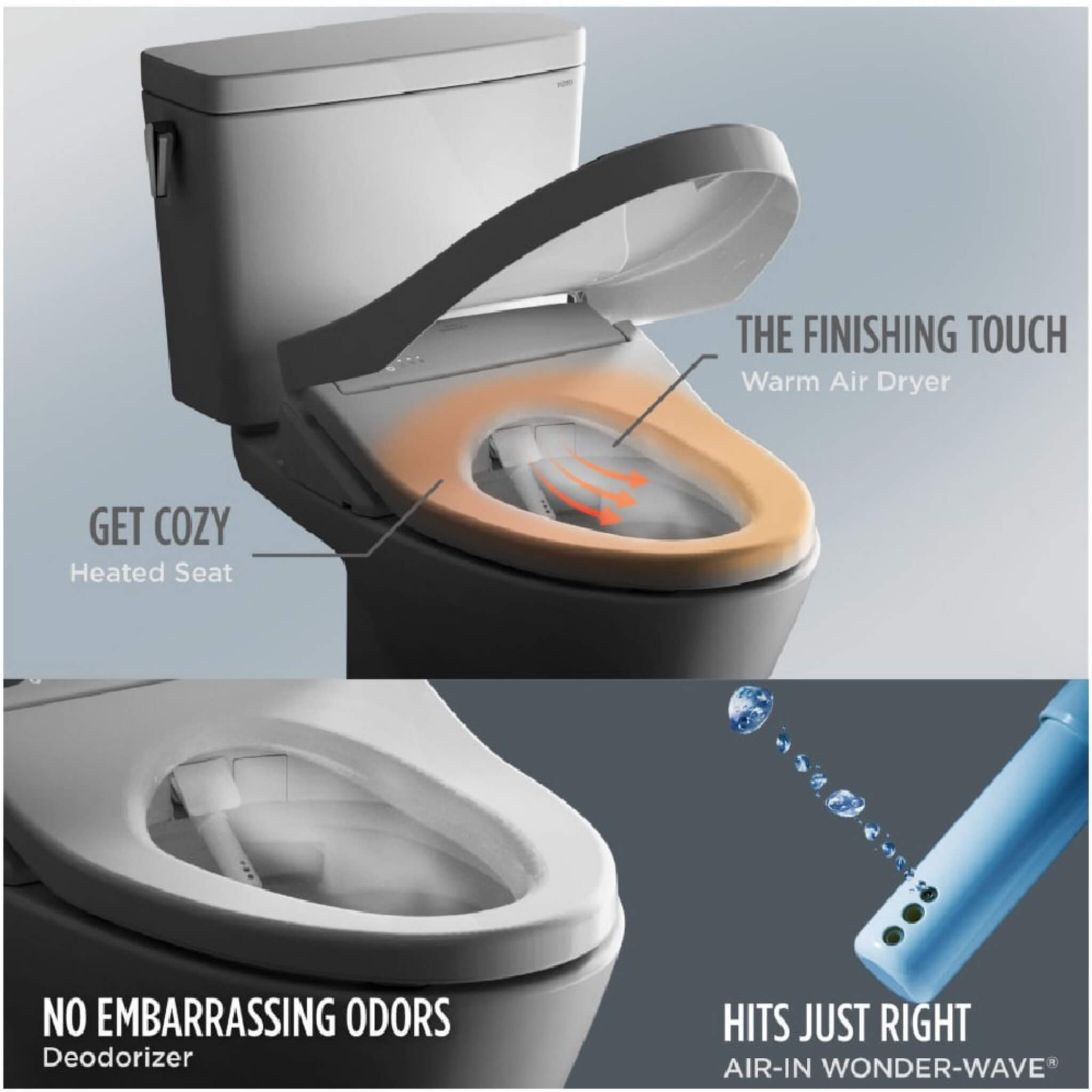[MW4364726CEMFGN#01] TOTO Aquia IV Cube Washlet S7 With 1.28 GPF And 0.9 Elongated Bidet Toilet (SAK19352)