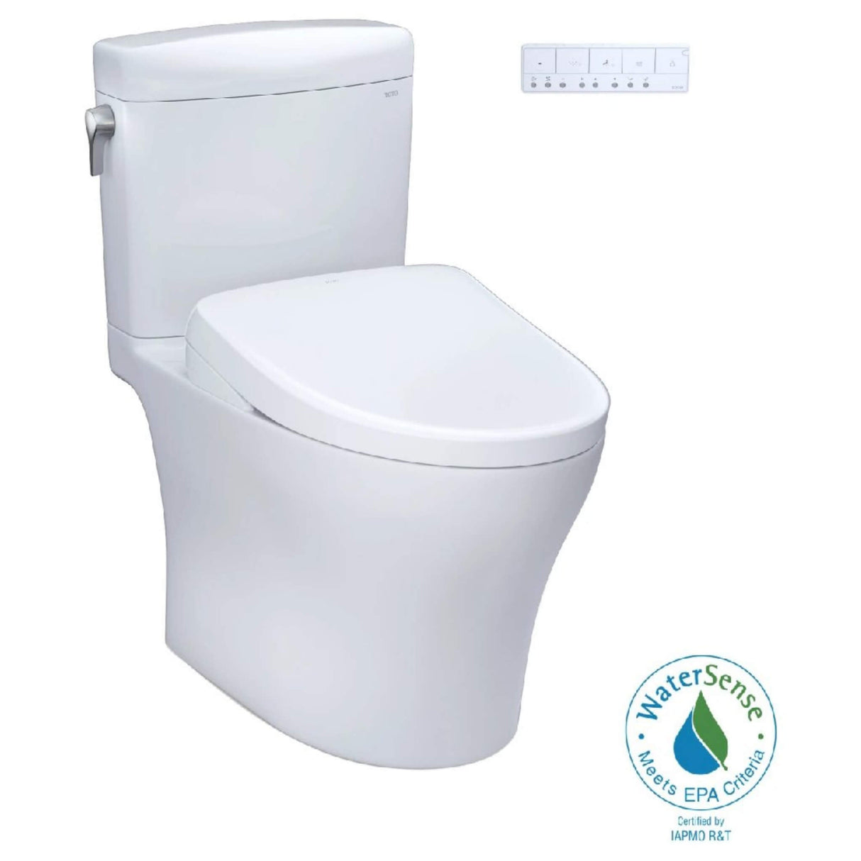 [MW4364726CEMFGN#01] TOTO Aquia IV Cube Washlet S7 With 1.28 GPF And 0.9 Elongated Bidet Toilet (SAK19352)
