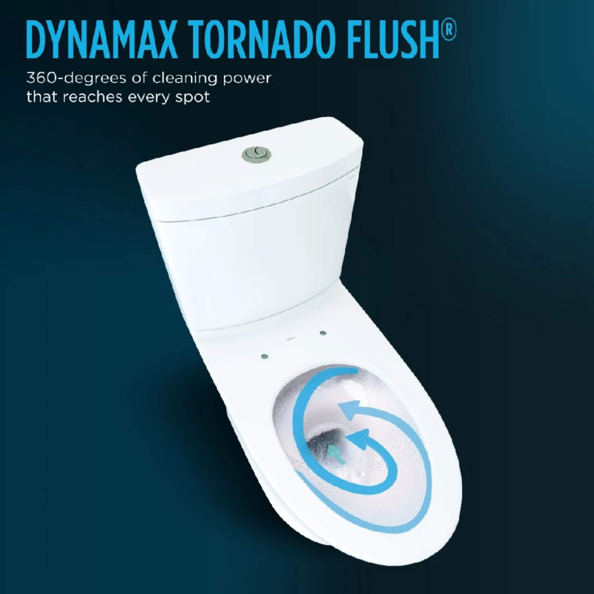 [MW4364736CEMFGN#01] TOTO Aquia IV Cube 1.28 GPF And 0.9 GPF Dynamax Tornado Flush Toilet With Washlet S7A Bidet Seat (SAK74285)