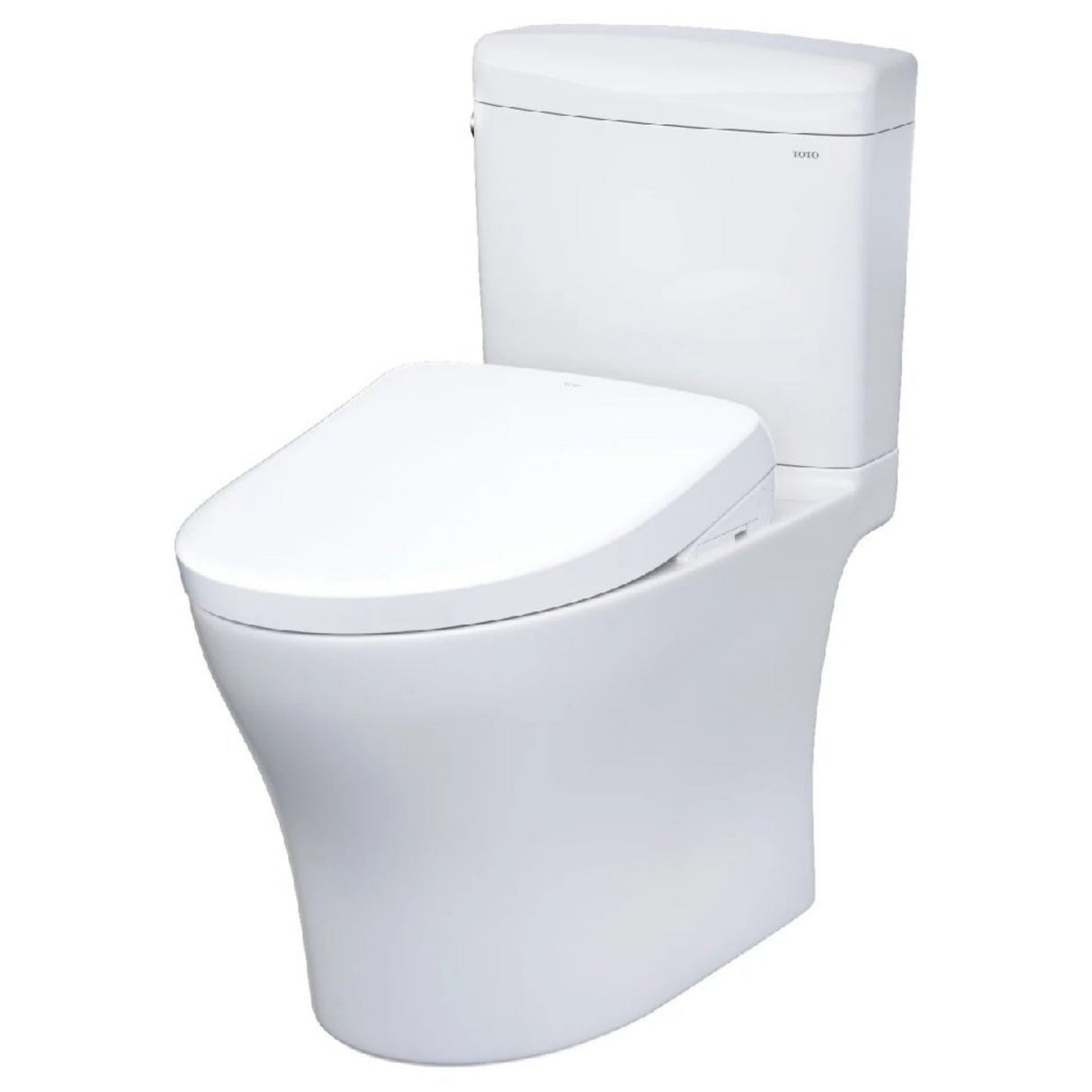 [MW4364736CEMFGN#01] TOTO Aquia IV Cube 1.28 GPF And 0.9 GPF Dynamax Tornado Flush Toilet With Washlet S7A Bidet Seat (SAK74285)