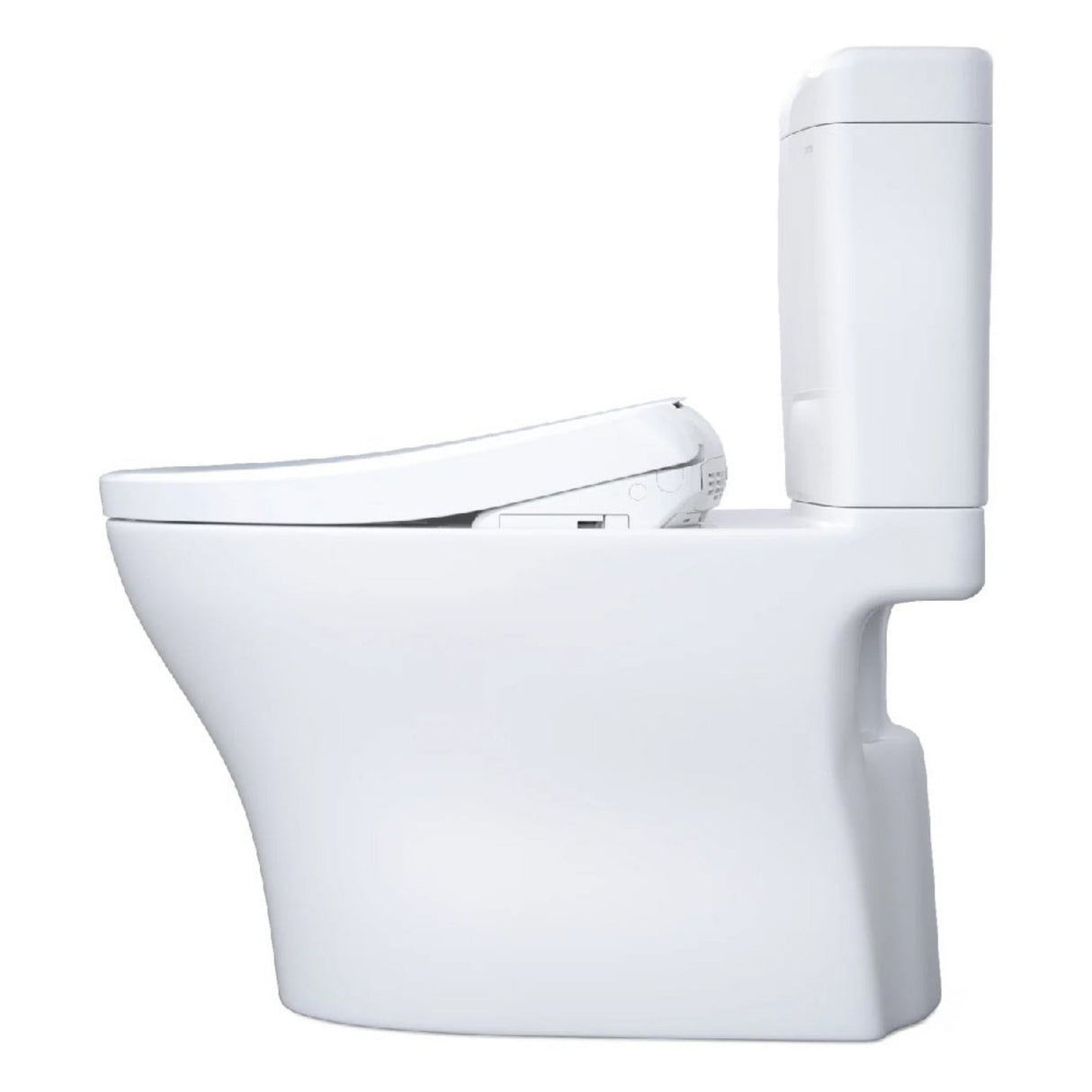 [MW4364736CEMFGN#01] TOTO Aquia IV Cube 1.28 GPF And 0.9 GPF Dynamax Tornado Flush Toilet With Washlet S7A Bidet Seat (SAK74285)