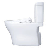 [MW4364736CEMFGN#01] TOTO Aquia IV Cube 1.28 GPF And 0.9 GPF Dynamax Tornado Flush Toilet With Washlet S7A Bidet Seat (SAK74285)