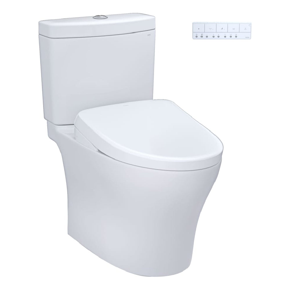 [MW4464736CEMFGN#01] TOTO Aquia IV Dual Flush Elongated Chair Height Toilet With Washlet S7A (SAK98062)
