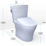 [MW4484726CEMFGN#01] TOTO Aquia IV Arc Dual Flush Universal Height Toilet With Washlet S7  Bidet Seat (SAK17483)