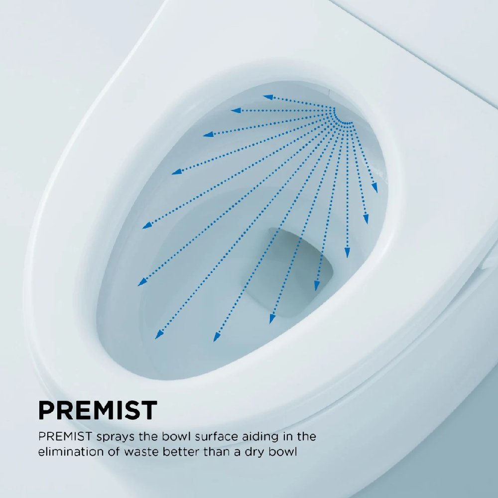 [MW4543074CUFG#01] TOTO Drake Washlet C2 With 1 GPF Elongated Bidet Toilet And Left Hand Lever (SAK58107)