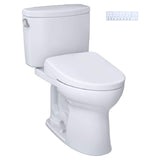 [MW4544726CEFG#01] TOTO Drake II 1.28 GPF Elongated Chair Height Toilet With Washlet S7 Bidet Seat (SAK29654)