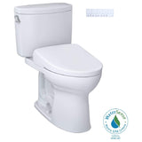 [MW4544726CEFG#01] TOTO Drake II 1.28 GPF Elongated Chair Height Toilet With Washlet S7 Bidet Seat (SAK29654)