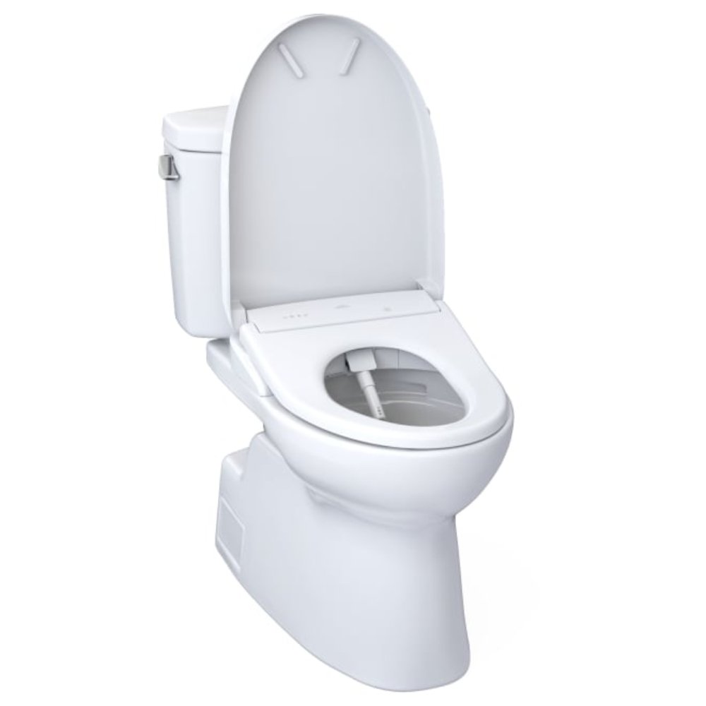 [MW4744736CEFG#01] TOTO Vespin II 1.28 GPF Chair Height Elongated Toilet With Washlet+ S7A Auto Open Bidet Seat (SAK78104)