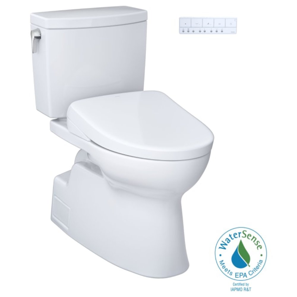 [MW4744736CUFG#01] TOTO Vespin II 1 GPF Elongated Chair Height Toilet With Washlet S7A Auto Open Bidet Seat (SAK56135)