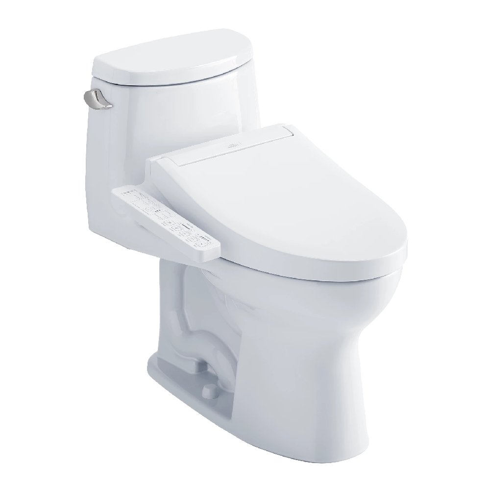 [MW6043074CEFG#01] TOTO Ultramax II 1.28 GPF One Piece Elongated Toilet With Washlet C2 And Left Hand Lever (SAK92562)