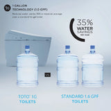 [MW6043084CUFG#01] TOTO Ultramax II 1G Washlet C5 And 1.0 GPF Elongated Toilet With Left Hand Lever (SAK09436)