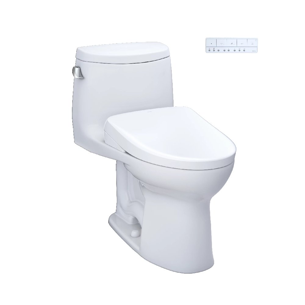[MW6044726CEFG#01] TOTO Ultramax II 1.28 GPF One Piece Elongated Chair Height With Washlet S7 Bidet Seat Soft Close (SAK15913)
