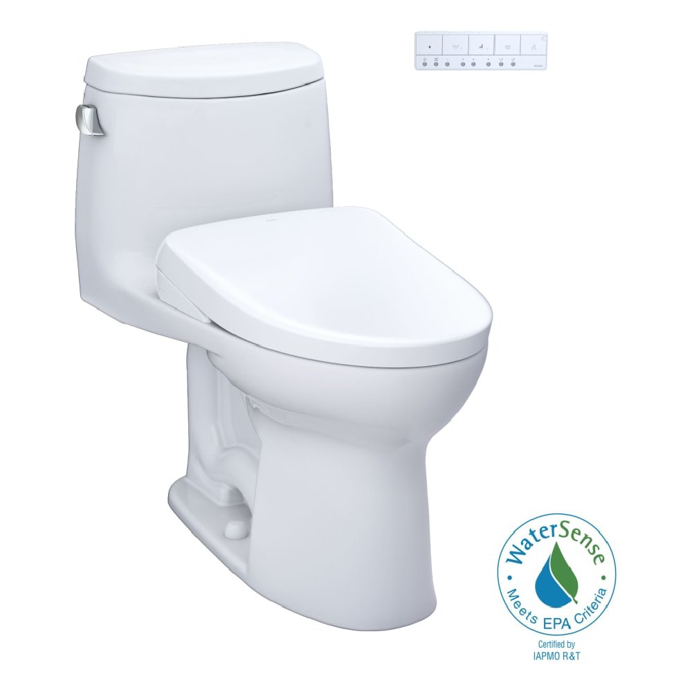 [MW6044726CEFG#01] TOTO Ultramax II 1.28 GPF One Piece Elongated Chair Height With Washlet S7 Bidet Seat Soft Close (SAK15913)