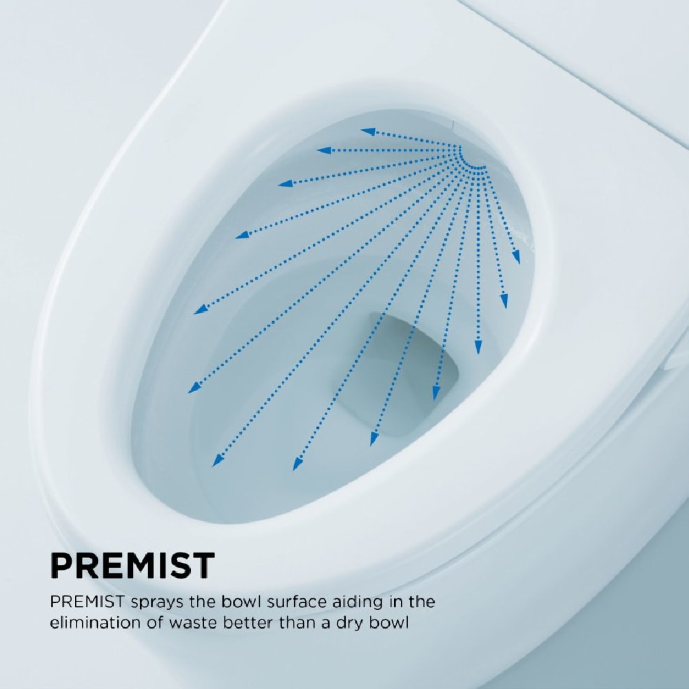 [MW6143084CEFG#01] TOTO Carlyle II 1.28 GPF One Piece Elongated Toilet With Washlet C5 Bidet Seat (SAK03124)