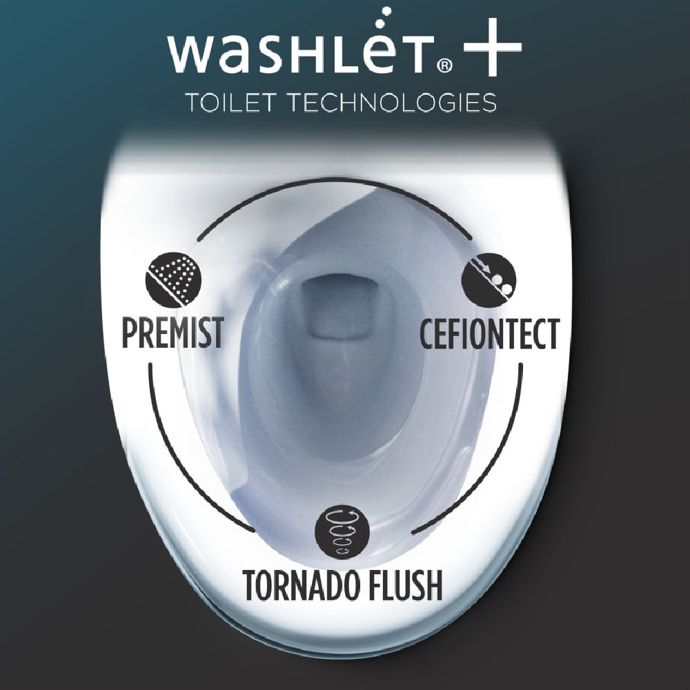 [MW6463084CEMFGN#01] TOTO Aquia IV Washlet Elongated Chair Height Bidet Toilet Seat With Button Flush (SAK42509)