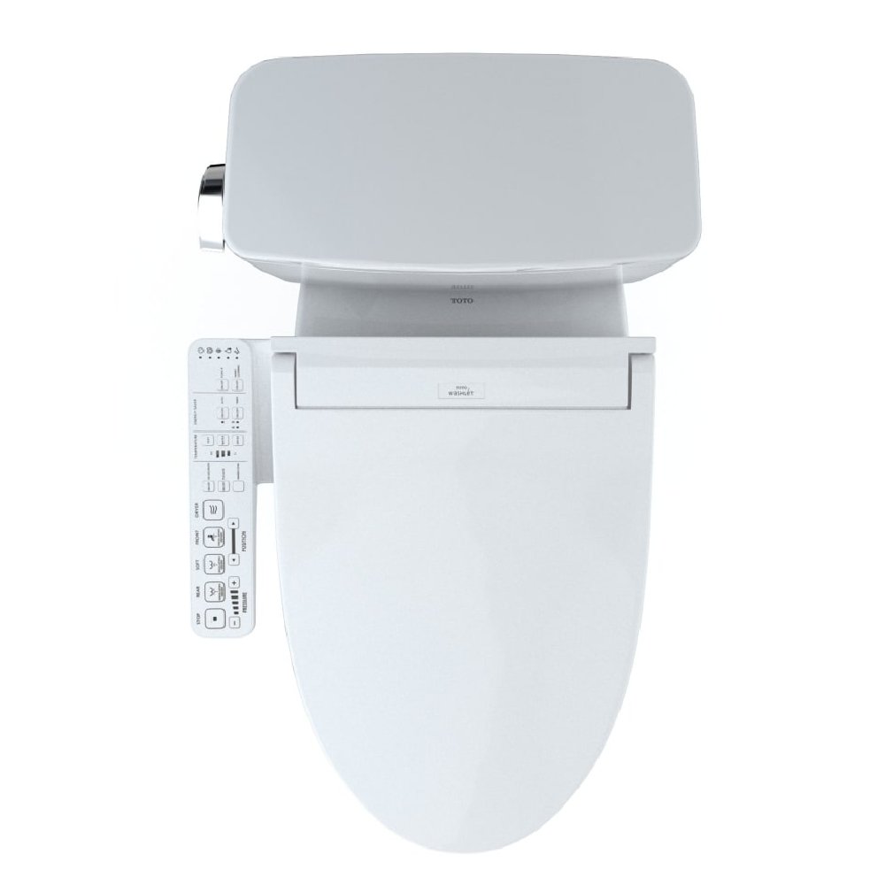 [MW7763074CEFG#01] TOTO Drake Washlet C2 And 1.28 GPF Left Hand Lever With Elongated Universal Height Bidet Toilet (SAK01352)