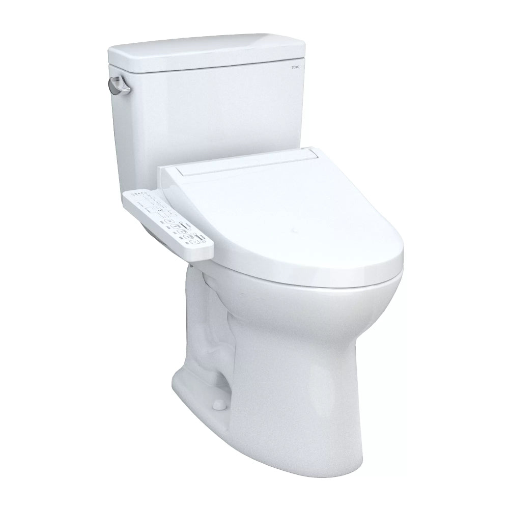 [MW7763074CEG#01] TOTO Drake 1.28 GPF Two Piece Elongated With Left Hand Lever And Washlet C2 Bidet Seat (SAK87823)