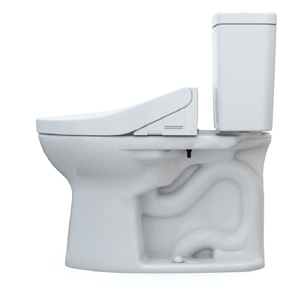[MW7763074CEG#01] TOTO Drake 1.28 GPF Two Piece Elongated With Left Hand Lever And Washlet C2 Bidet Seat (SAK87823)