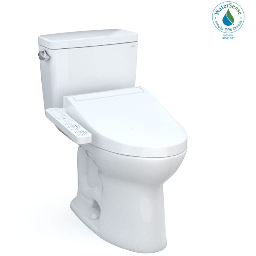 [MW7763074CEG#01] TOTO Drake 1.28 GPF Two Piece Elongated With Left Hand Lever And Washlet C2 Bidet Seat (SAK87823)
