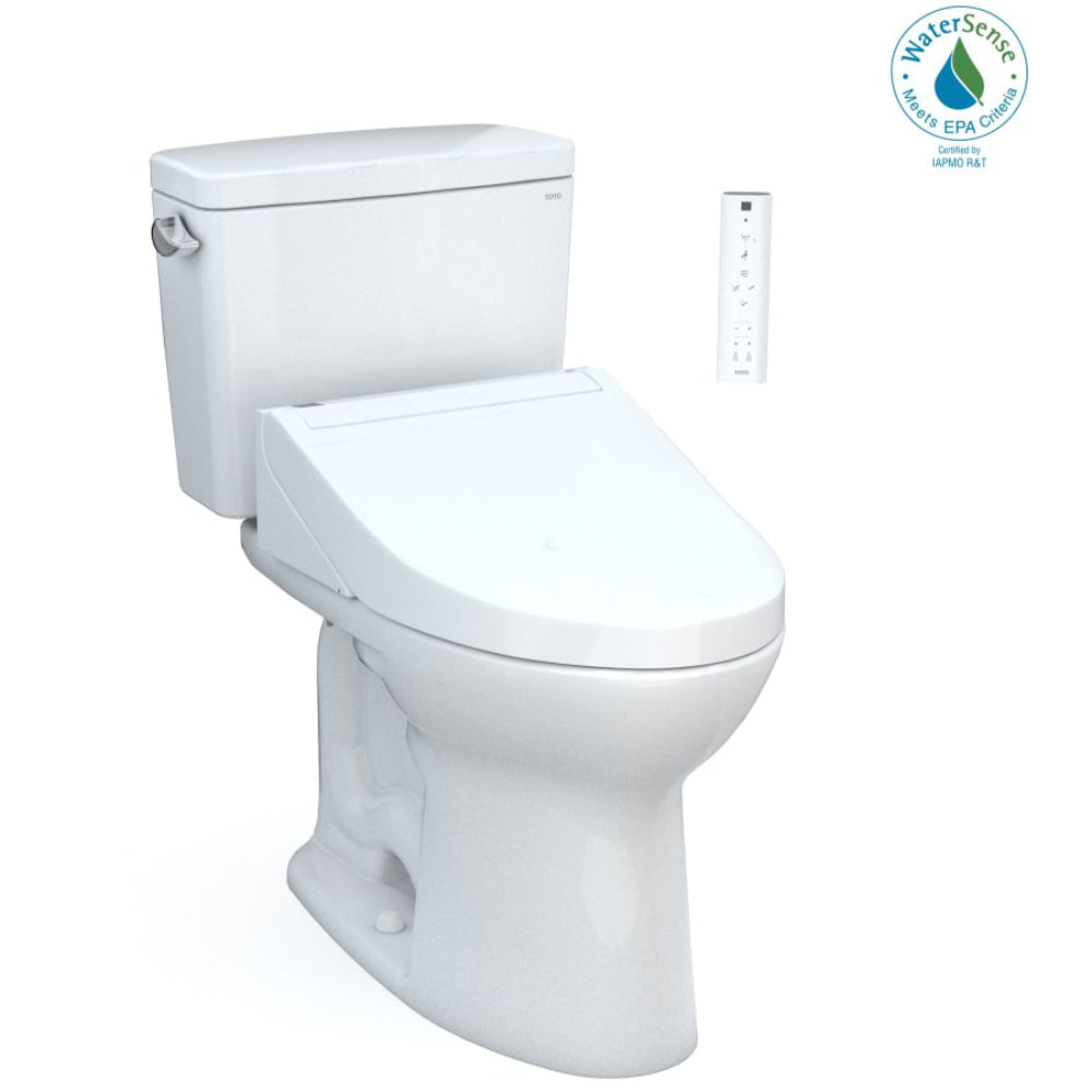 [MW7763084CEG#01] TOTO Drake 1.28 GPF Washlet Elongated Toilet With C5 Bidet Seat (SAK74362)