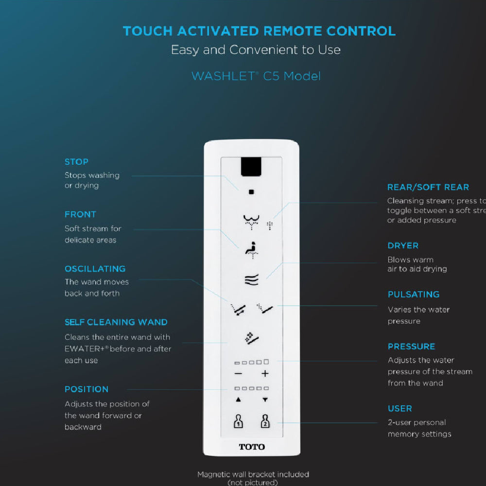 [MW7763084CSG#01] TOTO Drake C5 Bidet Seat With 1.6 GPF Tornado Flush (SAK12230)