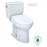 [MW7764736CEFG#01] TOTO Drake 1.28 GPF Elongated Chair Height Toilet W/ Washlet S7A Auto Heated Bidet Seat & EWater+ Technlogy (SAK95423)