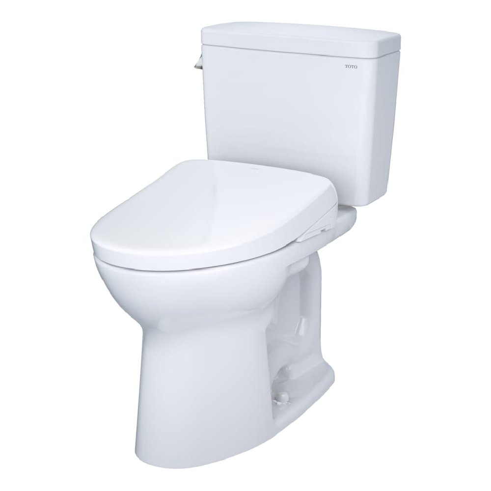 [MW7764736CEFG.10#01] TOTO Drake 1.28 GPF Universal Height Toilet With S7A Auto Open Bidet Seat And 10" Rough In (SAK32529)