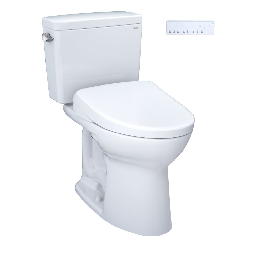 [MW7764736CEFG.10#01] TOTO Drake 1.28 GPF Universal Height Toilet With S7A Auto Open Bidet Seat And 10" Rough In (SAK32529)