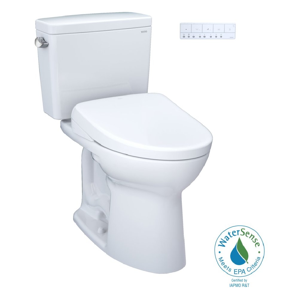 [MW7764736CEFG.10#01] TOTO Drake 1.28 GPF Universal Height Toilet With S7A Auto Open Bidet Seat And 10" Rough In (SAK32529)