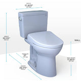 [MW7764736CEFGA#01] TOTO Drake 1.28 GPF Universal Height Toilet With S7A Auto Open Bidet Seat And Auto Flush (SAK73826)
