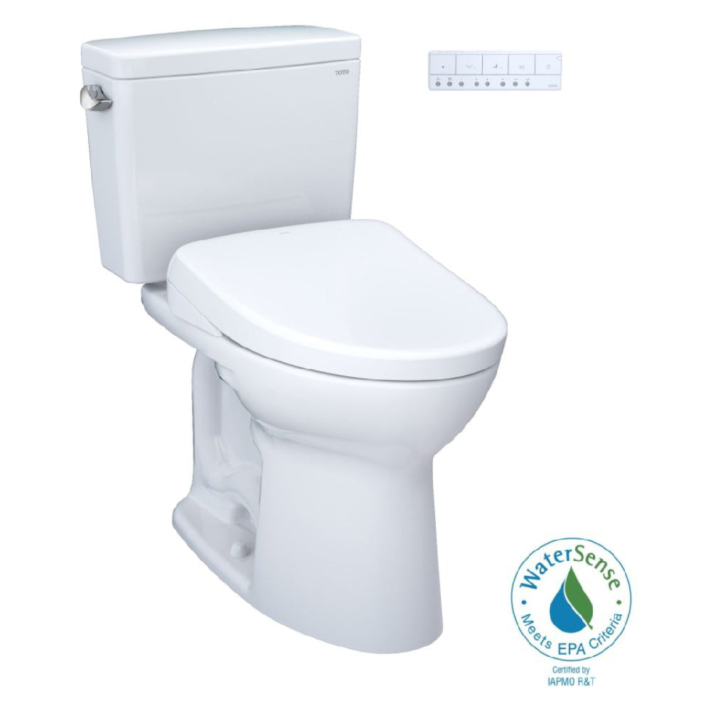 [MW7764736CEG#01] TOTO Drake 1.28 GPF Two Piece Washlet Elongated Toilet Seat With S7A Heated Auto Open/Close Lid (SAK64105)