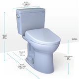 [MW7764736CEGA#01] TOTO Drake 1.28 GPF Elongated Toilet With Washlet S7A Heated Auto Open Bidet Seat (SAK85137)