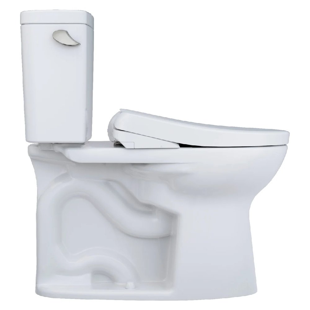 [MW7764736CEGA#01] TOTO Drake 1.28 GPF Elongated Toilet With Washlet S7A Heated Auto Open Bidet Seat (SAK85137)