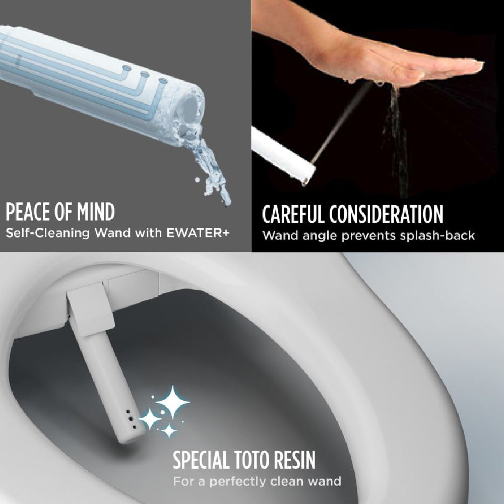 [MW7764736CSFG#01] TOTO Drake 1.6 GPF Elongated Chair Height Toilet W/ Washlet S7A Auto Bidet Seat & EWater+ Technology (SAK56915)