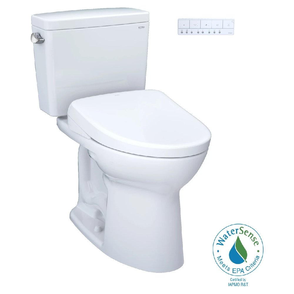 [MW7764736CSFGA#01] TOTO Drake 1.6 GPF Elongated Toilet With S7A Auto Open Bidet Seat And EWater (SAK15280)