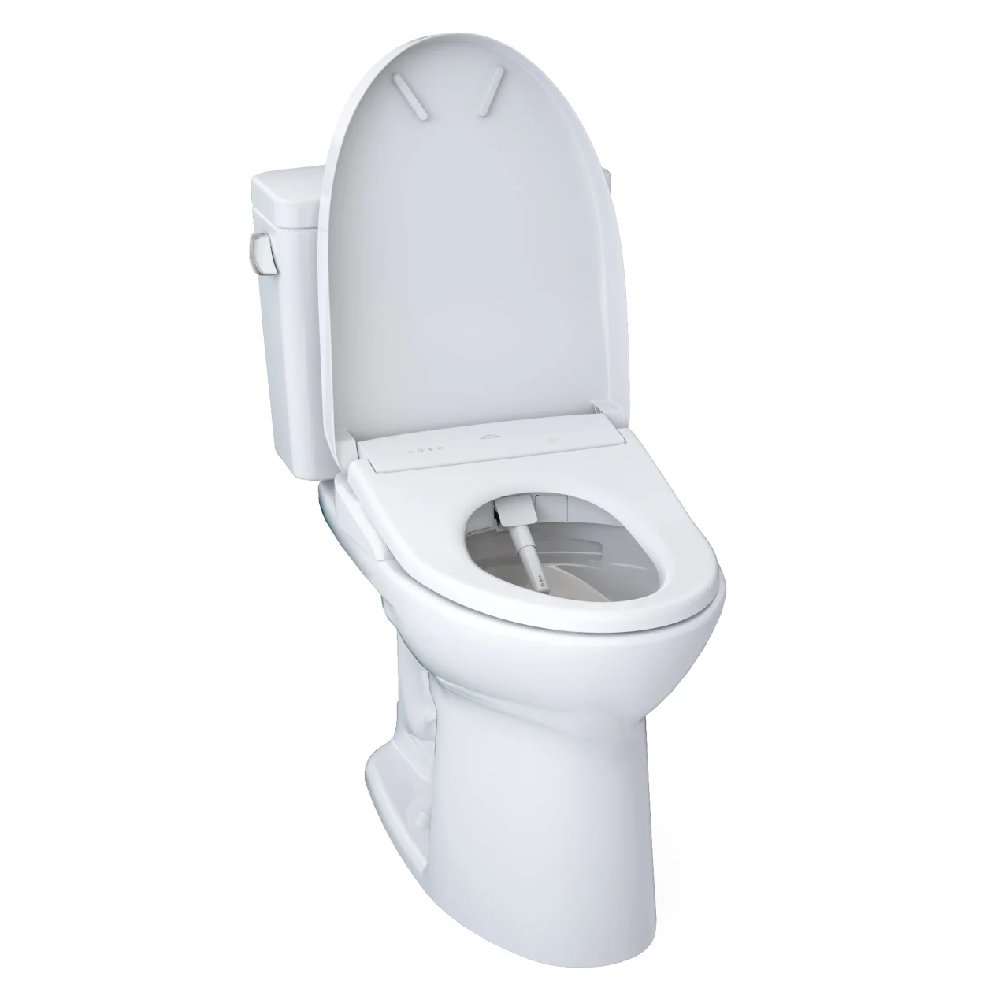 [MW7764736CSFGA.10#01] TOTO Drake 1.6 GPF Universal Height Toilet With Washlet S7A Auto Open Bidet Seat (SAK52849)