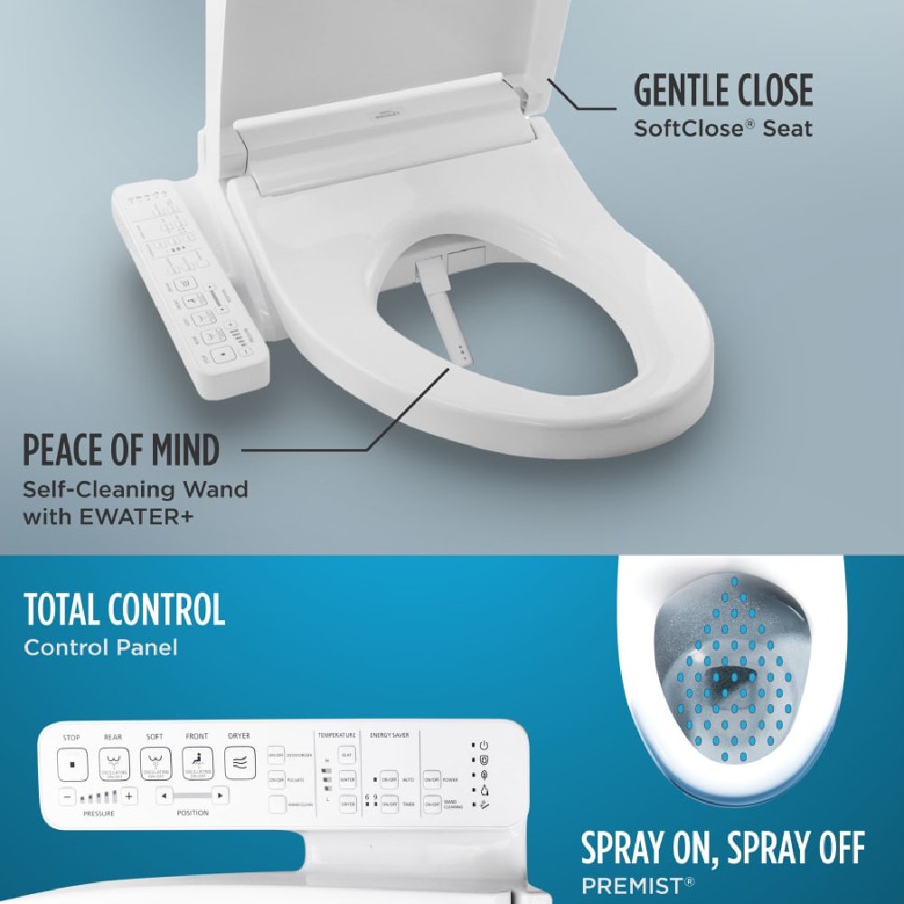 [MW7863074CEFG#01] TOTO Drake Transitional Washlet C2 And 1.28 GPF Elongated Chair Height Toilet With Left Hand Lever (SAK98346)