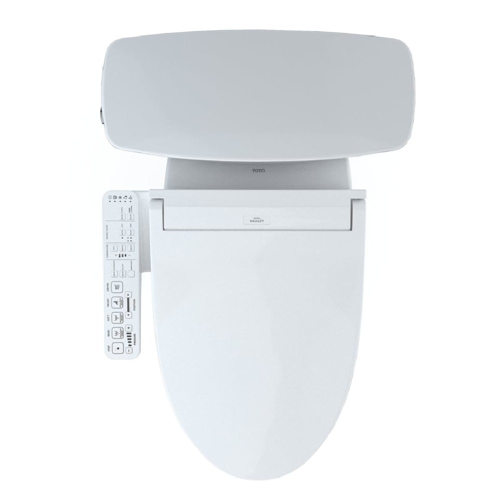 [MW7863074CEFG#01] TOTO Drake Transitional Washlet C2 And 1.28 GPF Elongated Chair Height Toilet With Left Hand Lever (SAK98346)