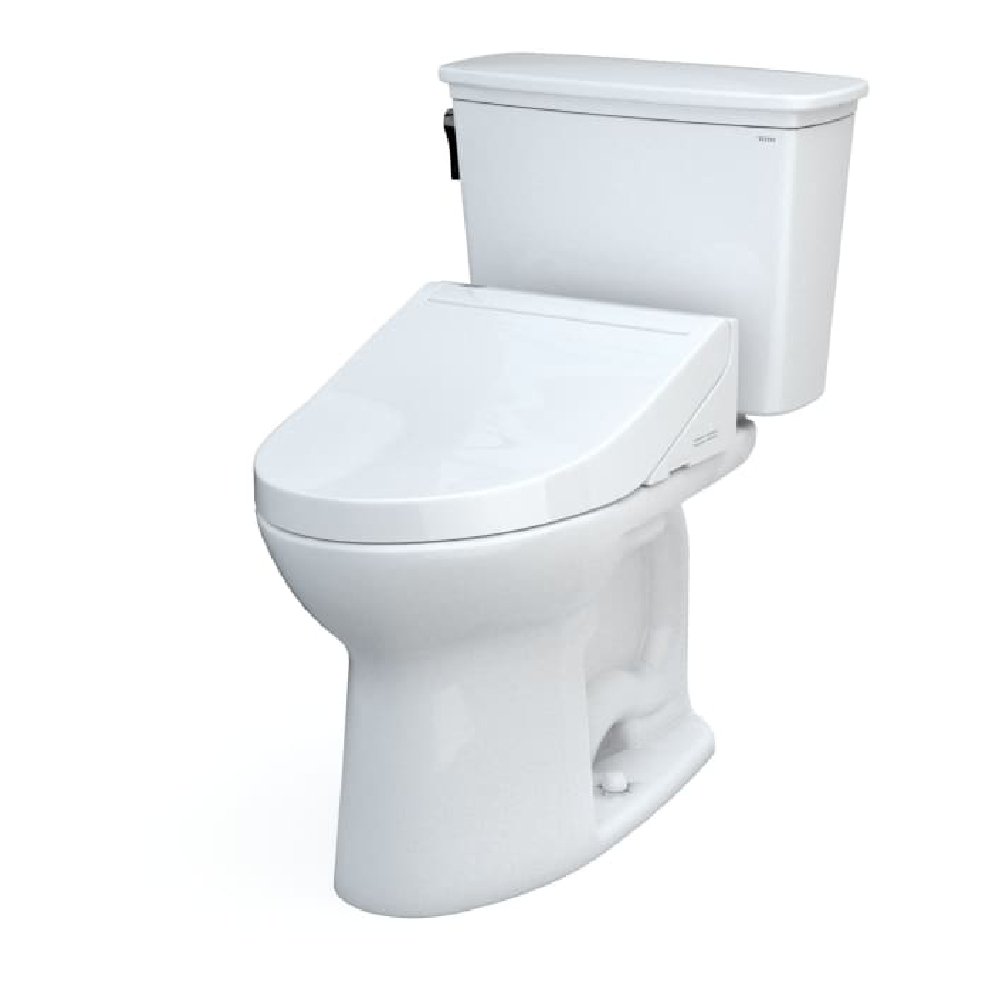 [MW7863084CEFG.10#01] TOTO Drake Washlet C5 With 1.28 GPF Elongated Bidet Toilet With Left Hand Lever (SAK78219)