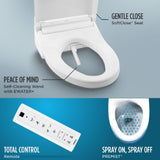 [MW7863084CEFG.10#01] TOTO Drake Washlet C5 With 1.28 GPF Elongated Bidet Toilet With Left Hand Lever (SAK78219)
