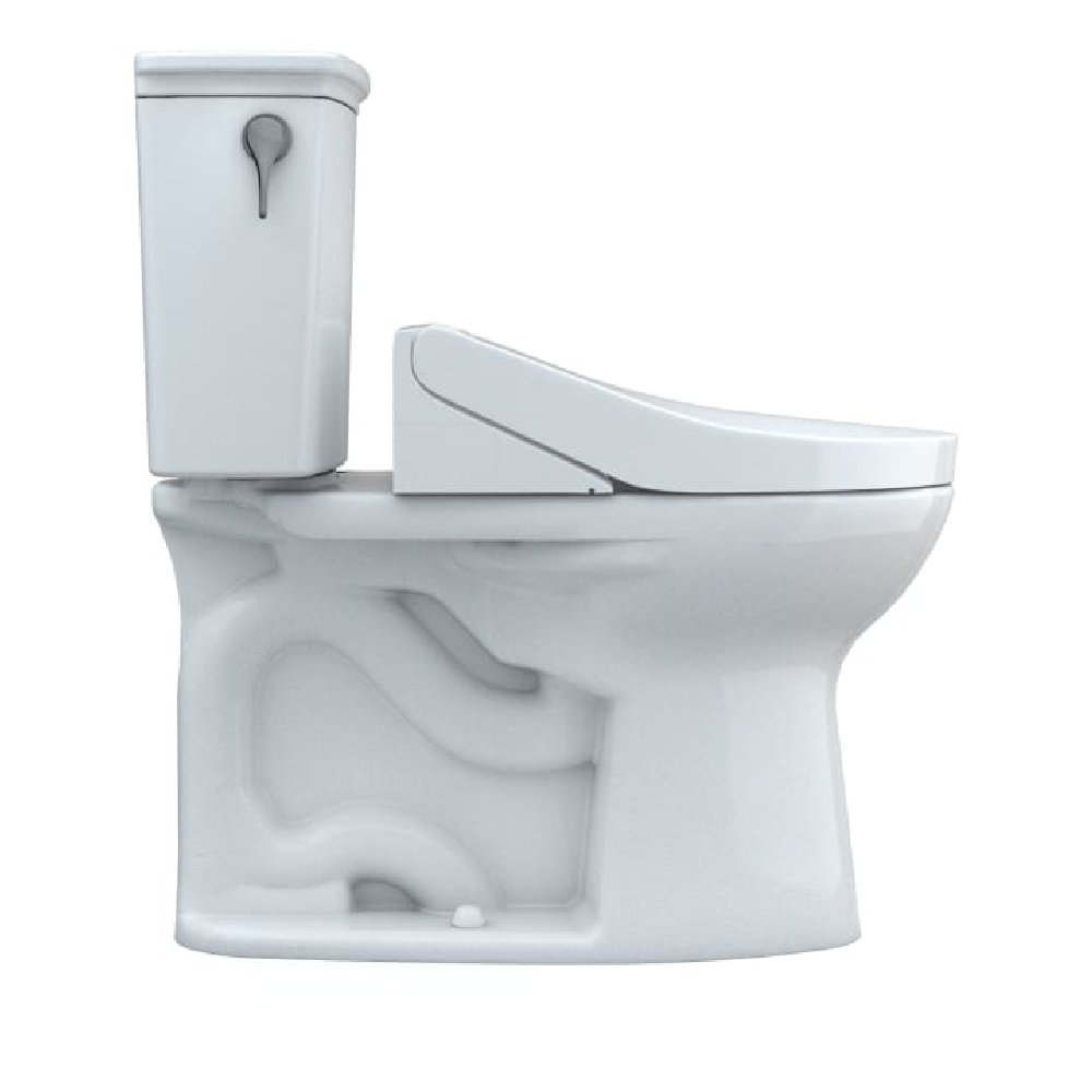 [MW7863084CEFG.10#01] TOTO Drake Washlet C5 With 1.28 GPF Elongated Bidet Toilet With Left Hand Lever (SAK78219)